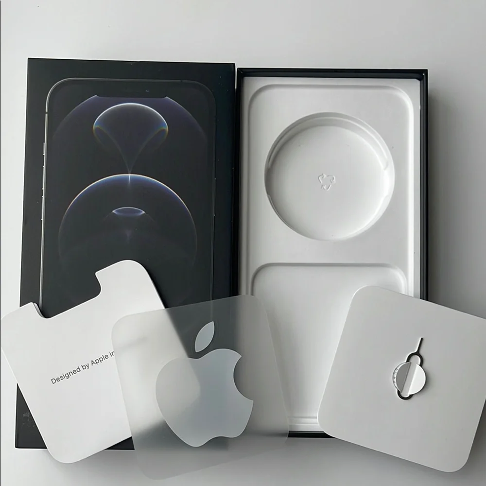 Apple iPhone Box with Black and White Accents